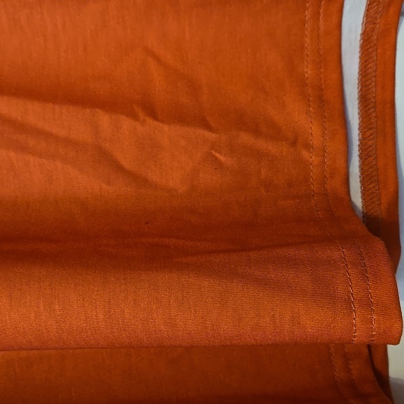 Ombre, Short Sleeve Tee, Black, Orange, 5XL, Machine Wash, 100%Polyester, Soft - Picture 7 of 8